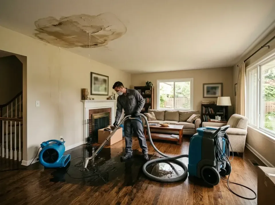 attic-pipe-burst-ceiling-drip-008 — frequently asked questions, Water Damage Restoration & Carpet Care in Winnebago, IL